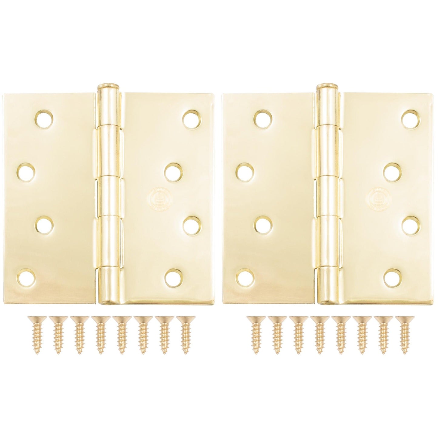 4" Door Hinges, Square Corner