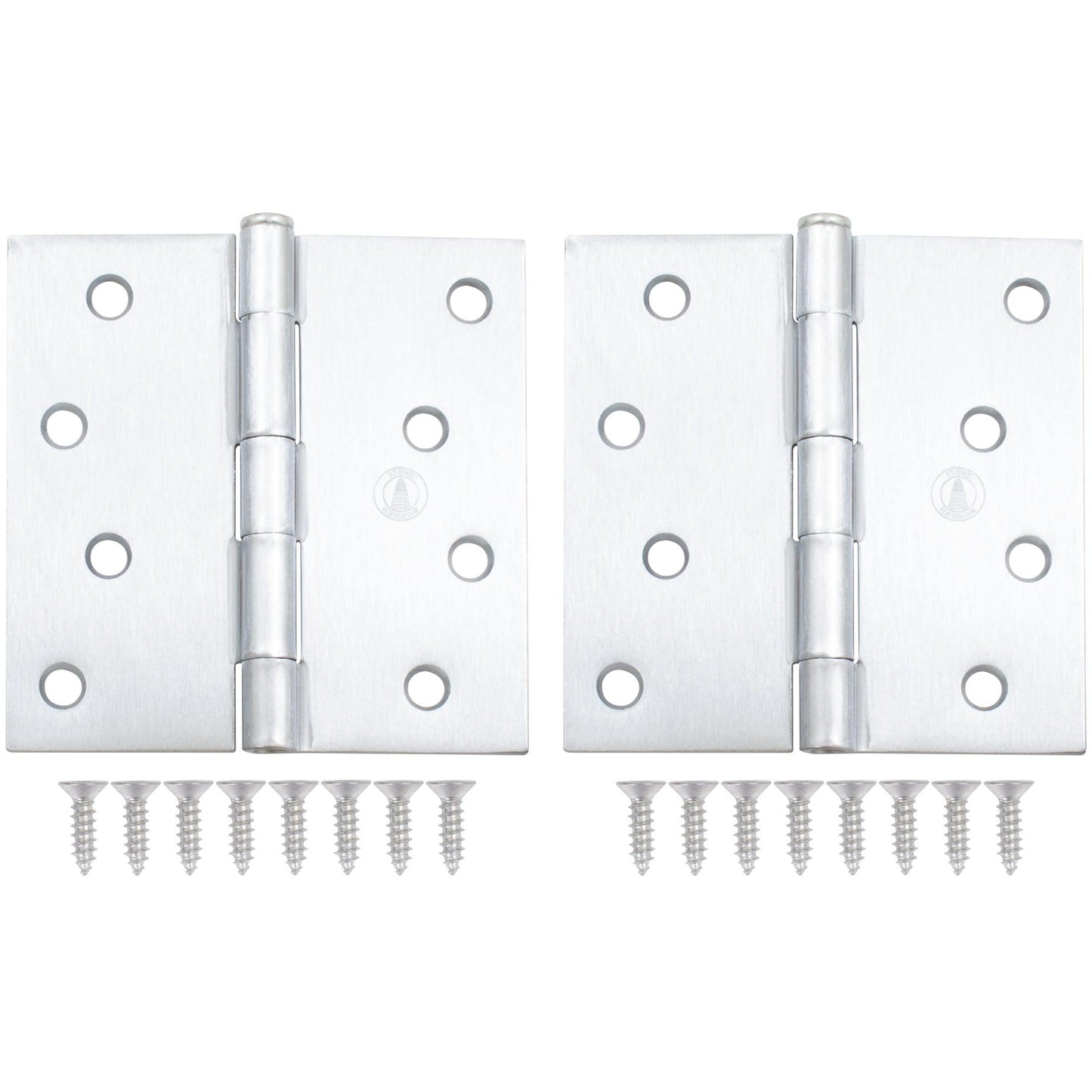 4" Door Hinges, Square Corner