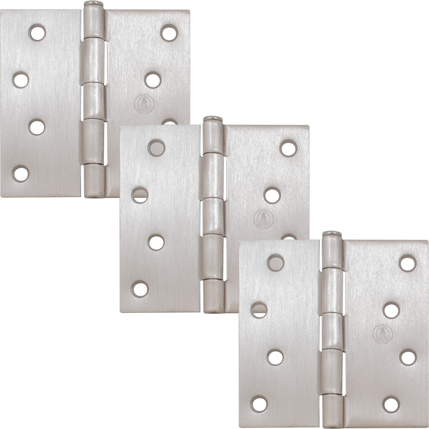 4" Door Hinges, Square Corner