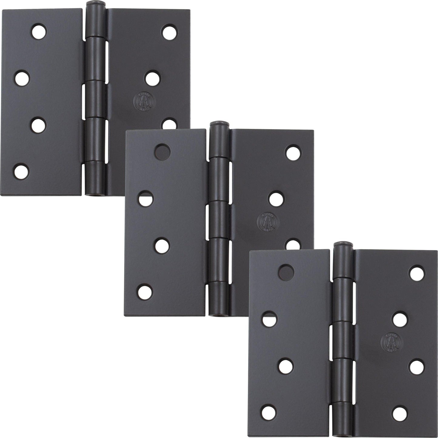 4" Door Hinges, Square Corner