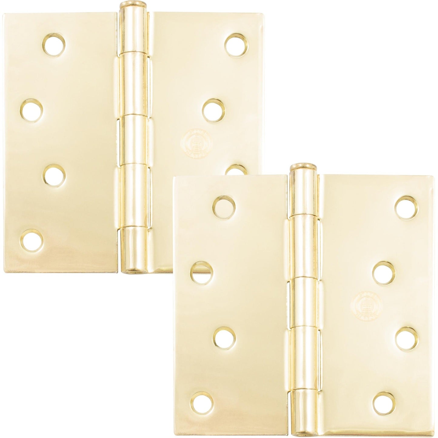 4" Door Hinges, Square Corner