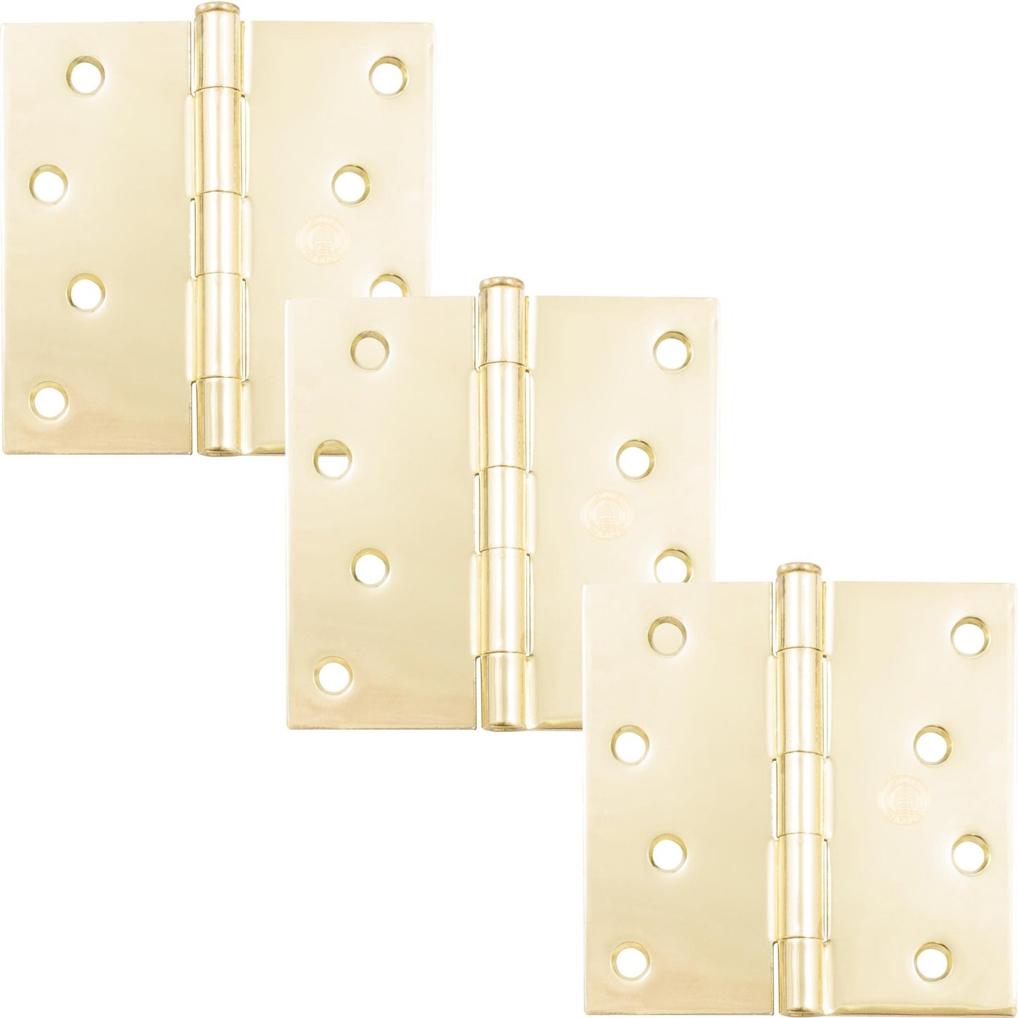 4" Door Hinges, Square Corner
