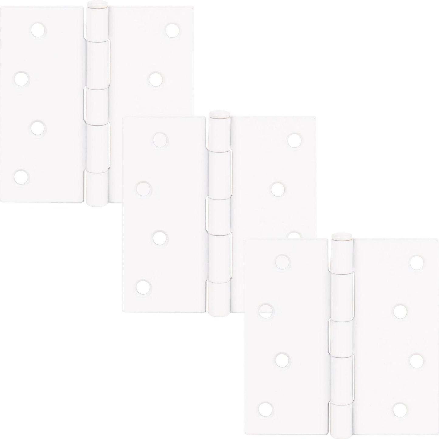4" Door Hinges, Square Corner