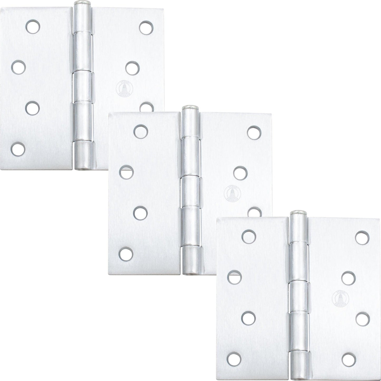4" Door Hinges, Square Corner