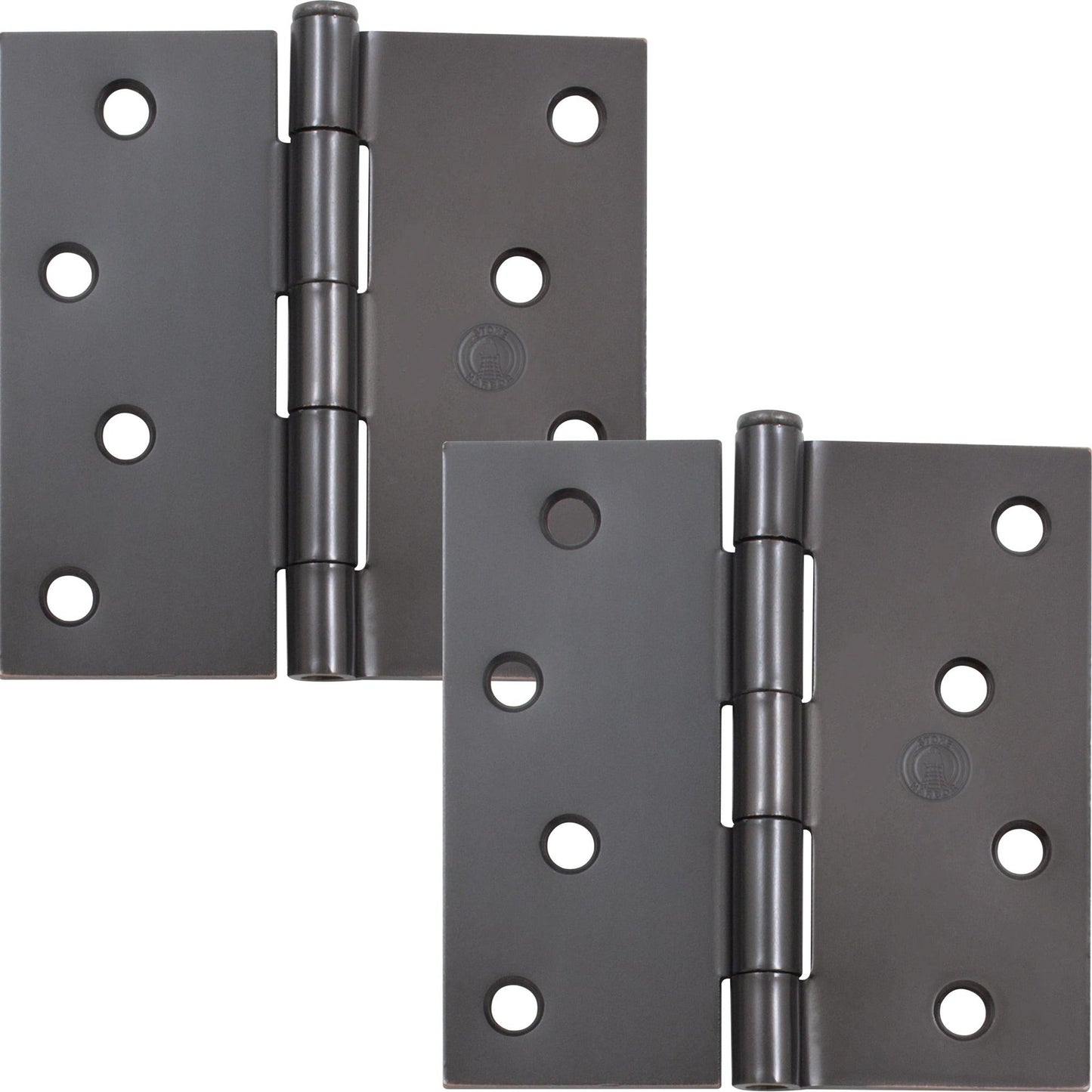4" Door Hinges, Square Corner