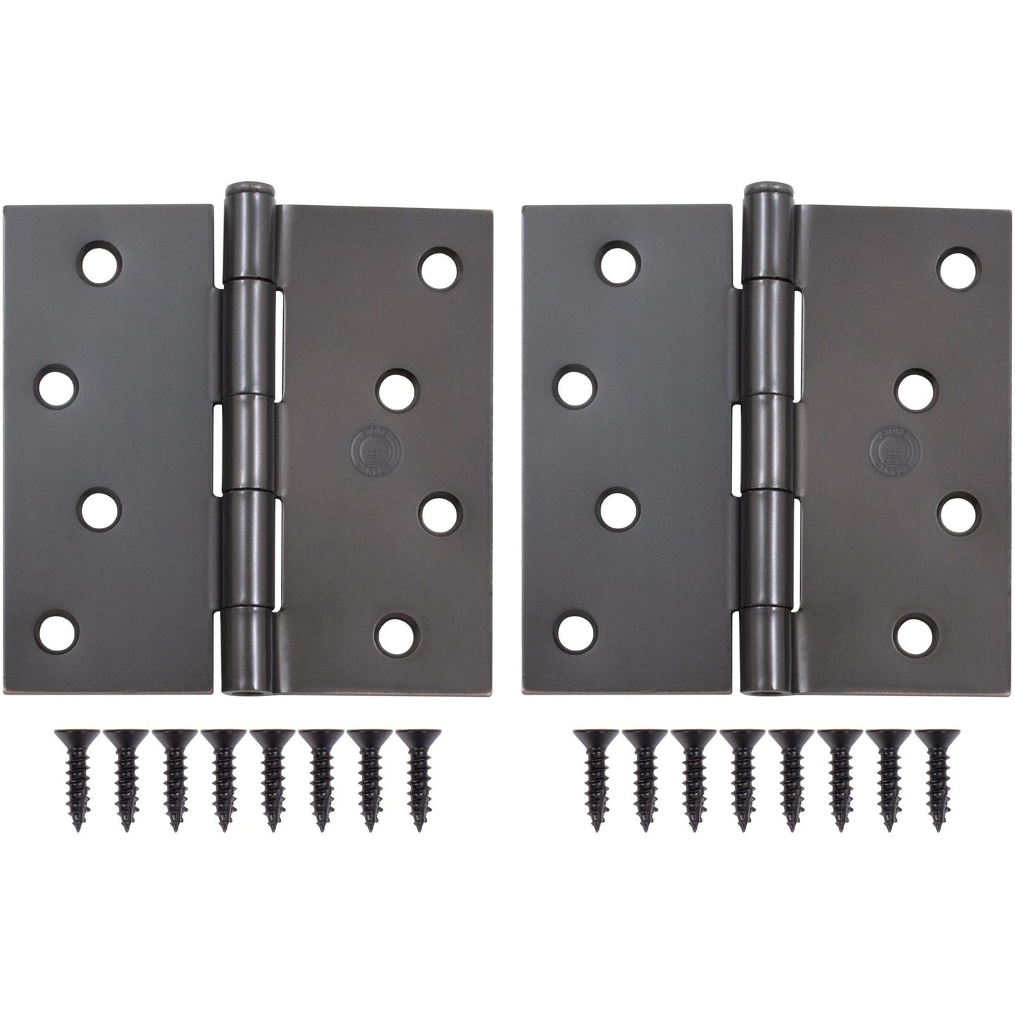 4" Door Hinges, Square Corner