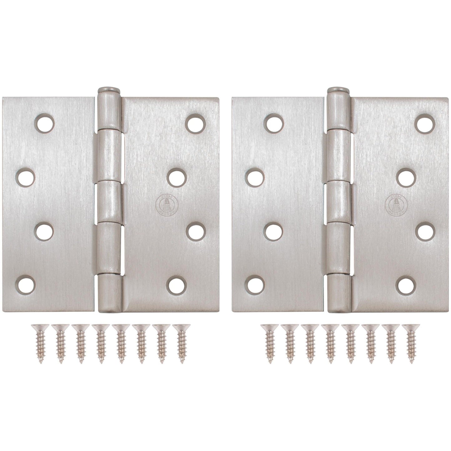 4" Door Hinges, Square Corner