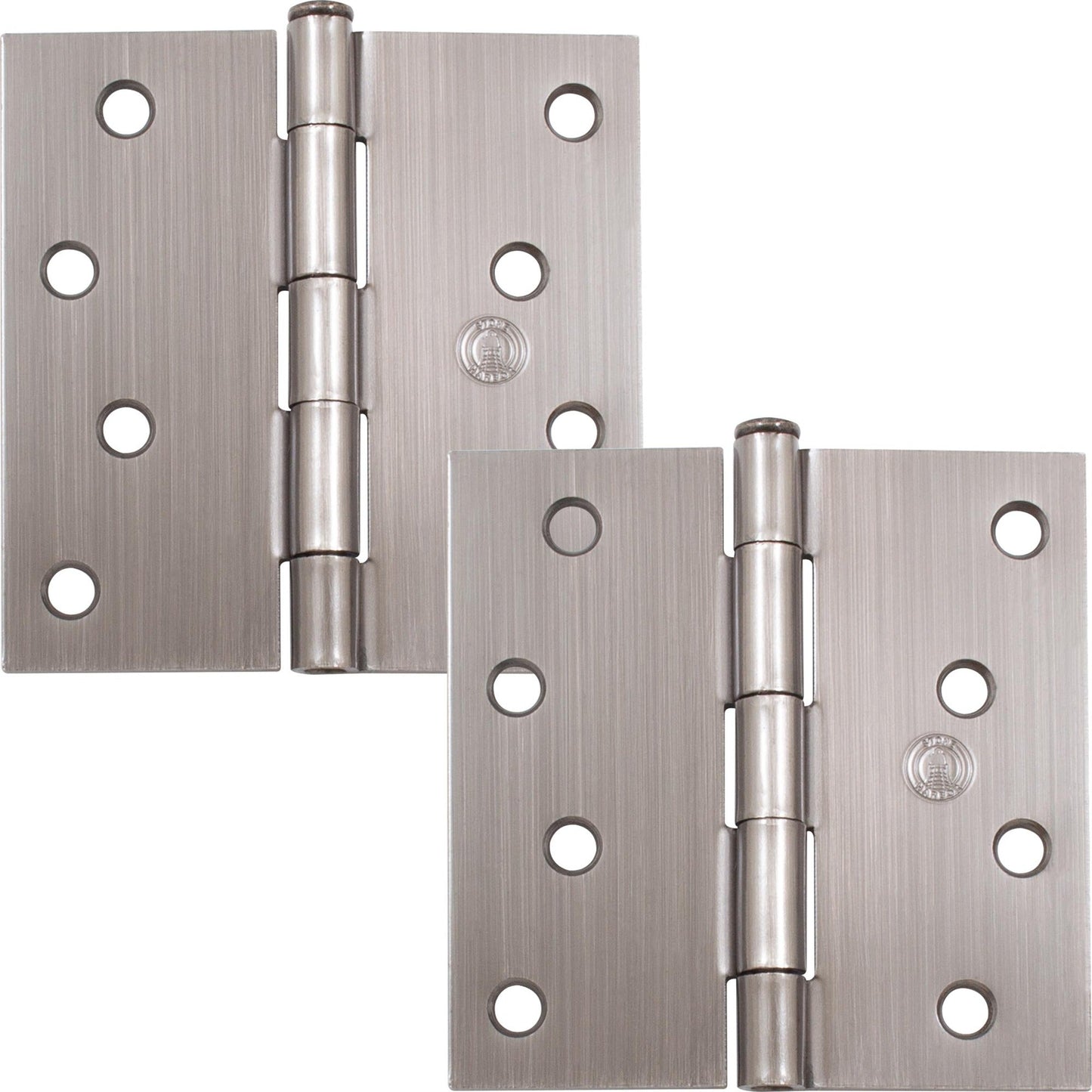 4" Door Hinges, Square Corner
