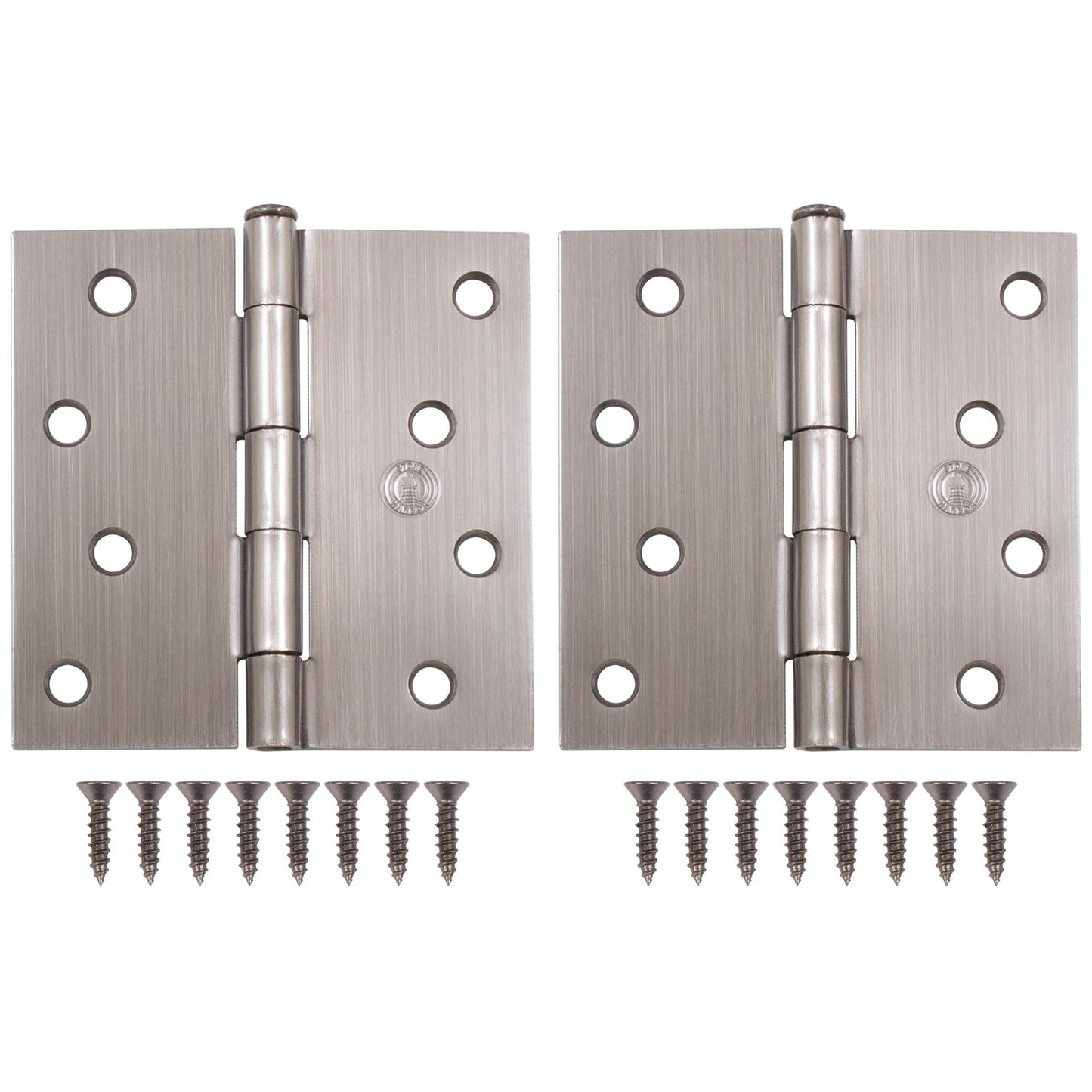 4" Door Hinges, Square Corner