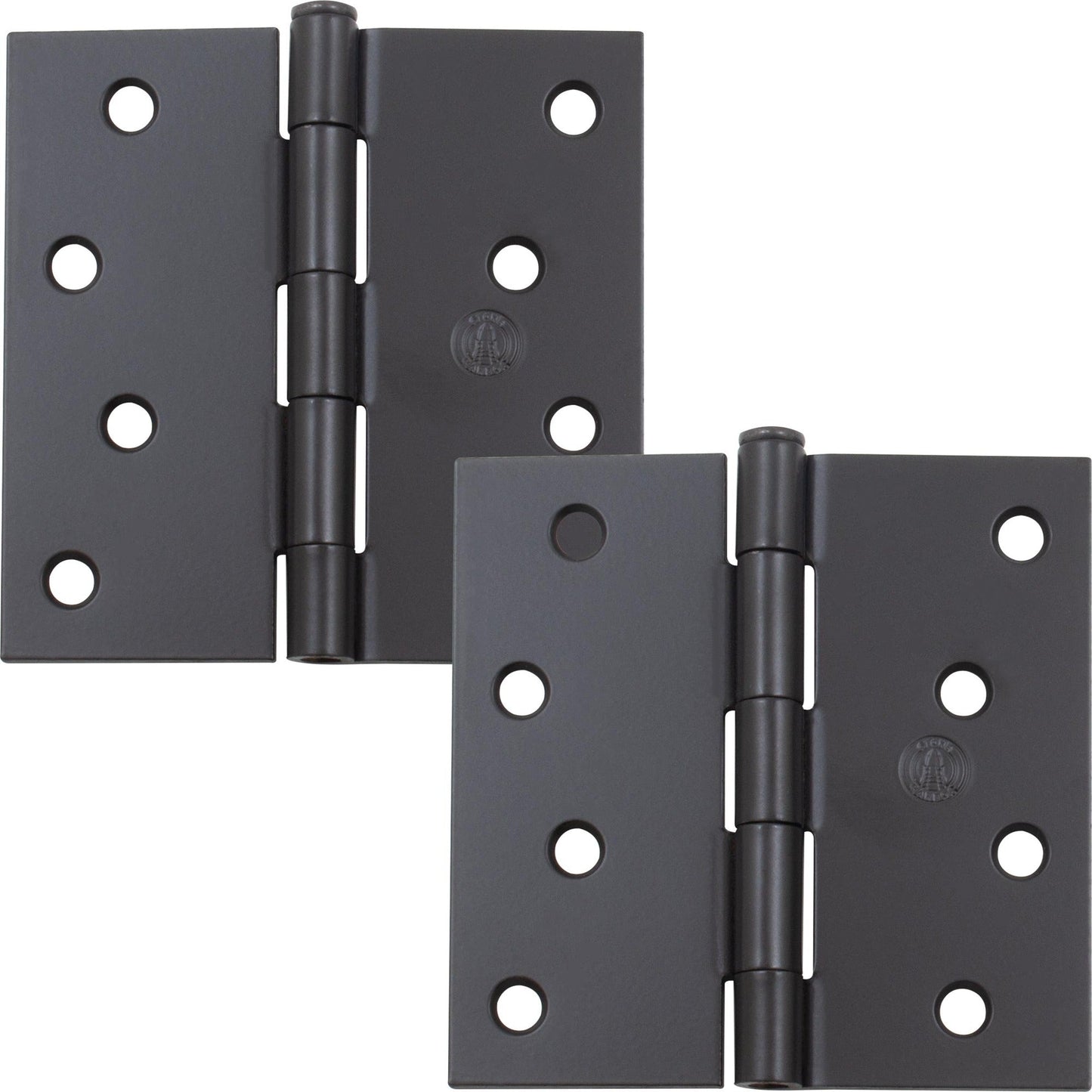 4" Door Hinges, Square Corner