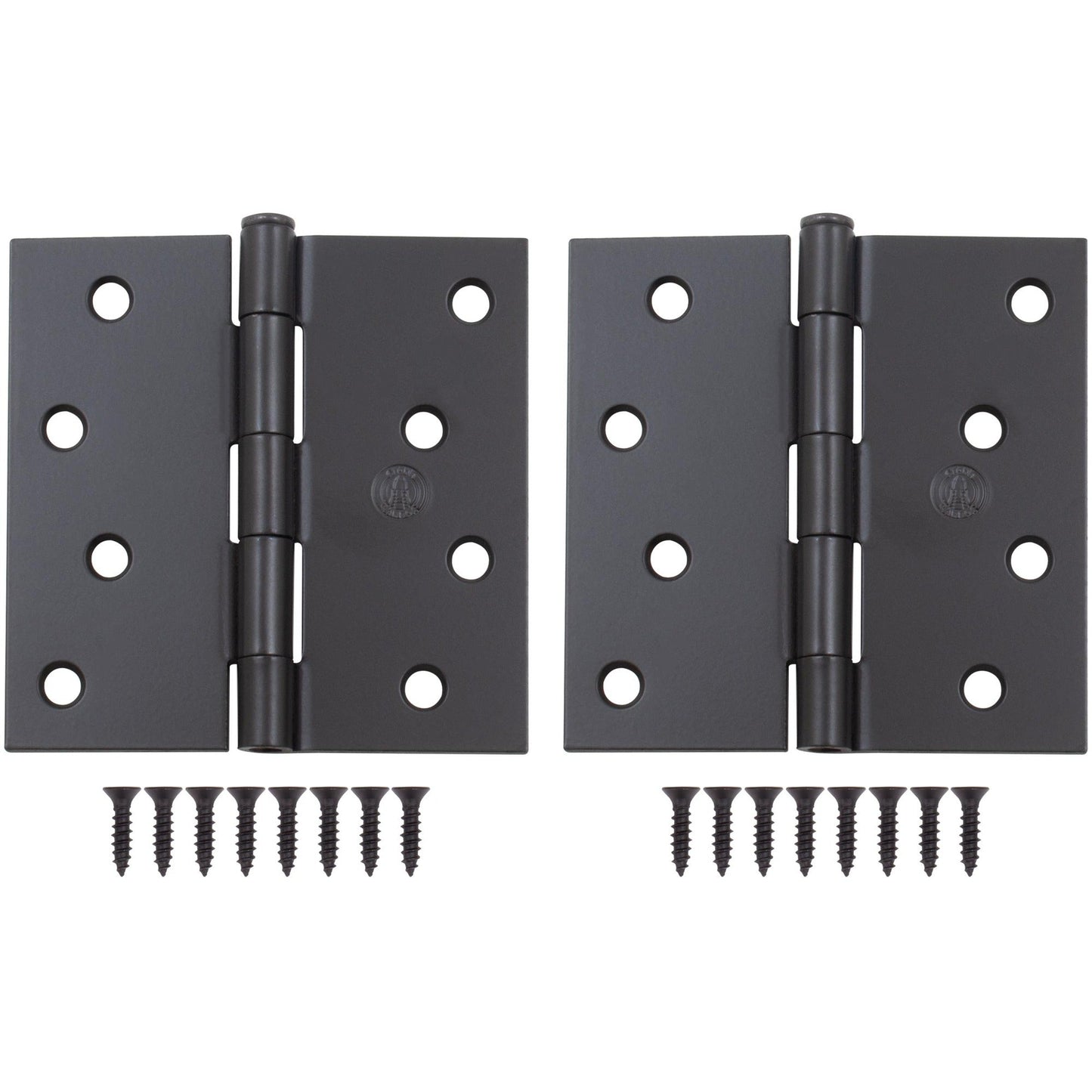 4" Door Hinges, Square Corner