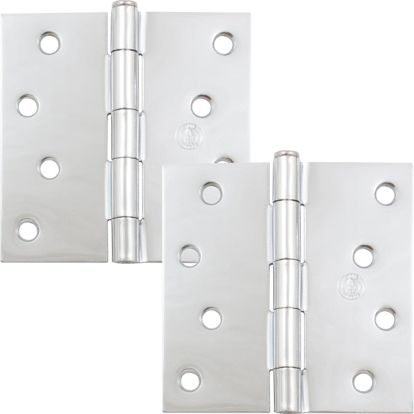 4" Door Hinges, Square Corner