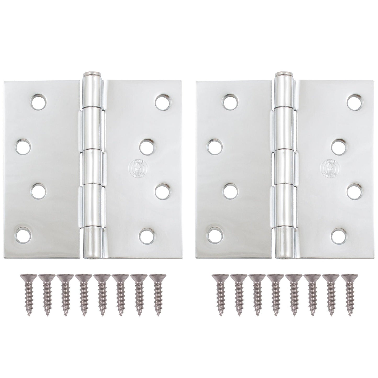 4" Door Hinges, Square Corner