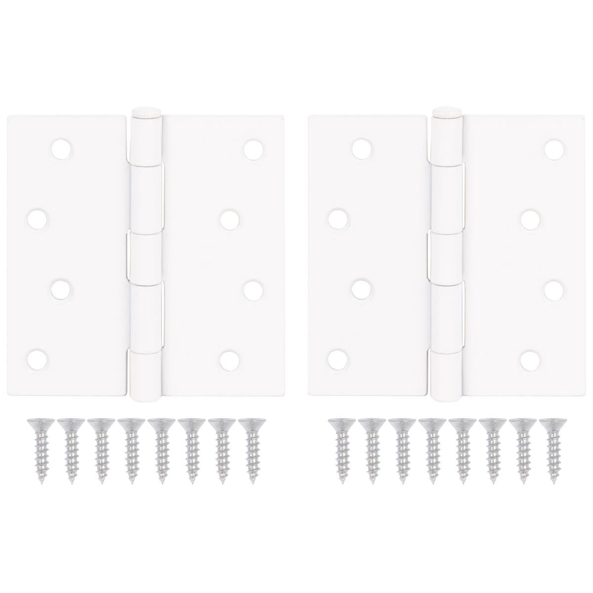 4" Door Hinges, Square Corner
