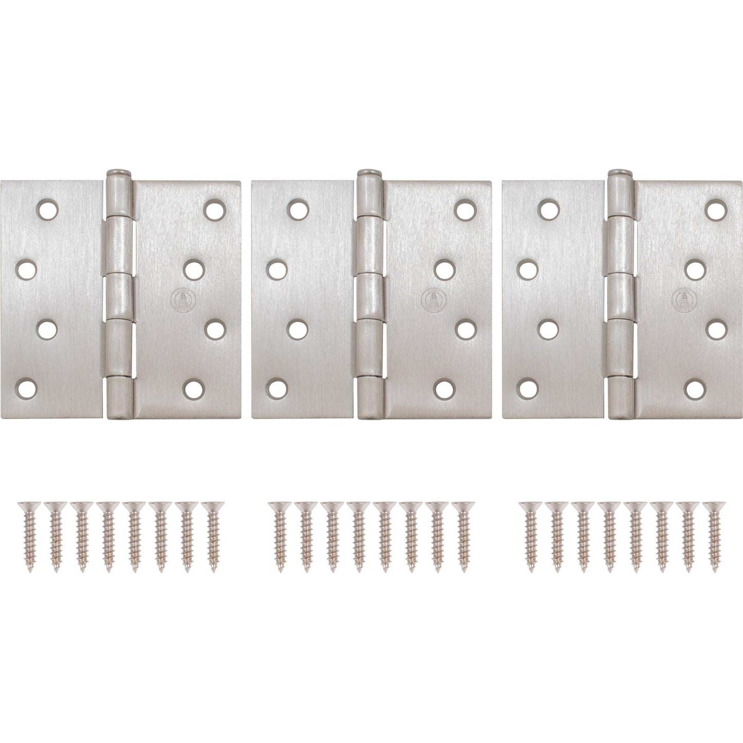 4" Door Hinges, Square Corner