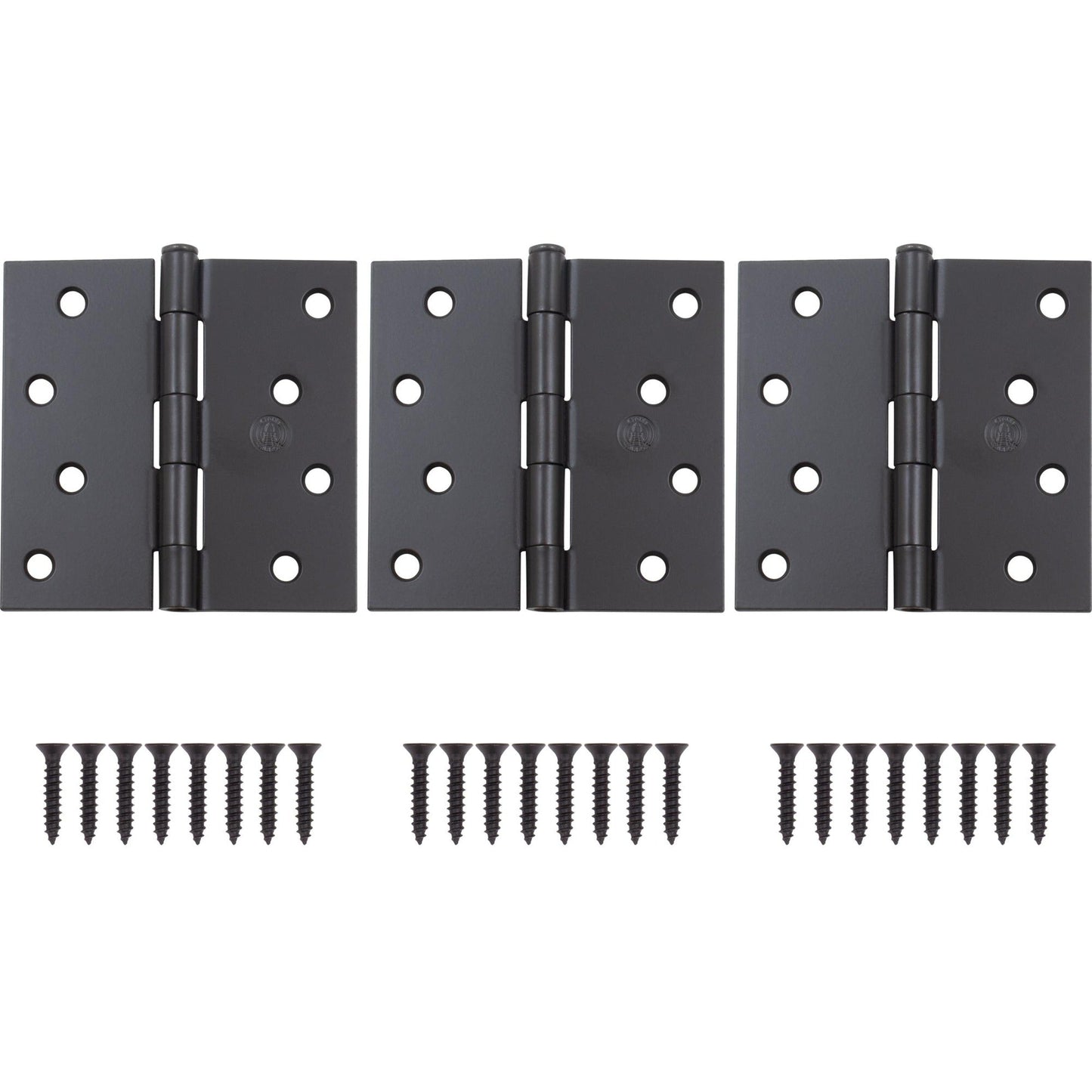 4" Door Hinges, Square Corner