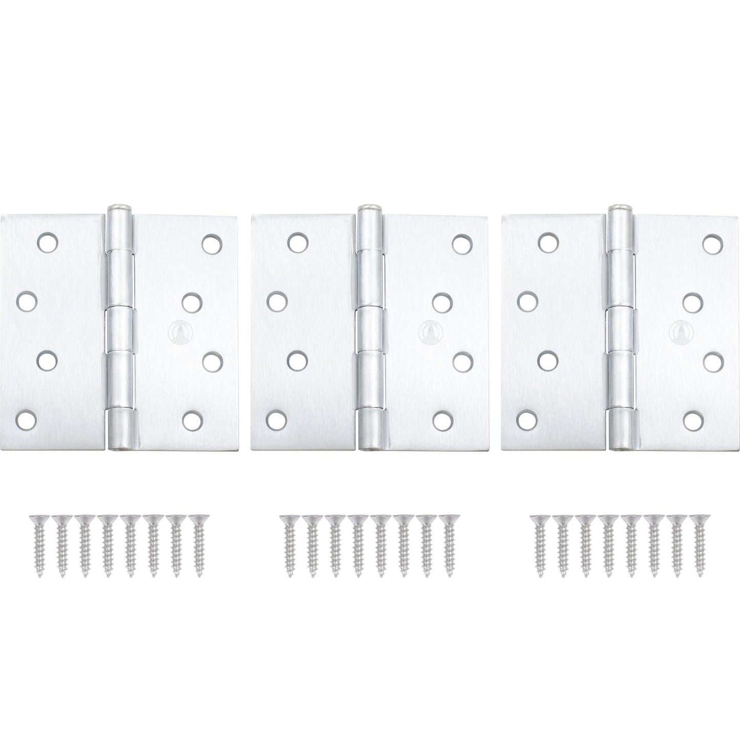 4" Door Hinges, Square Corner