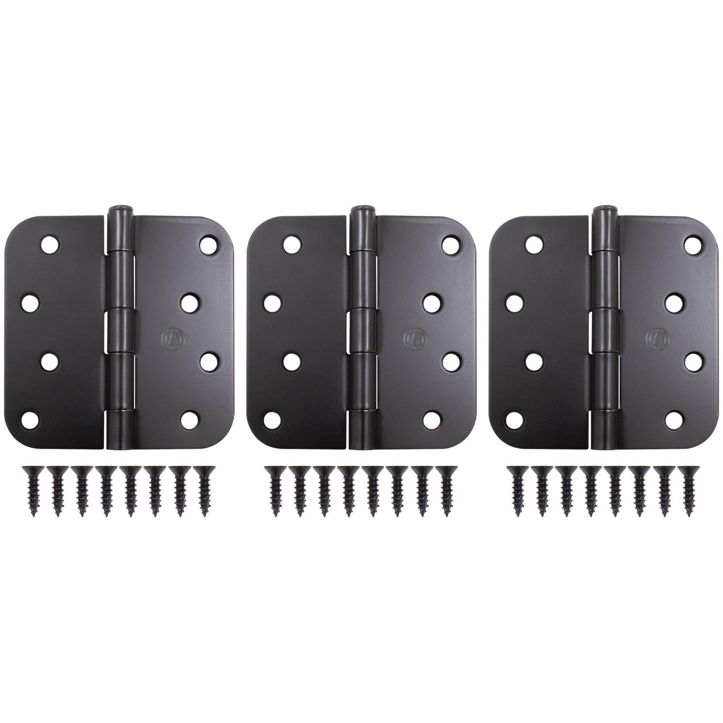 4" Door Hinges, 5/8" Radius Corner
