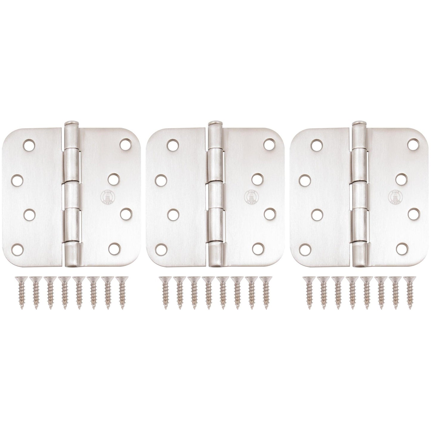 4" Door Hinges, 5/8" Radius Corner
