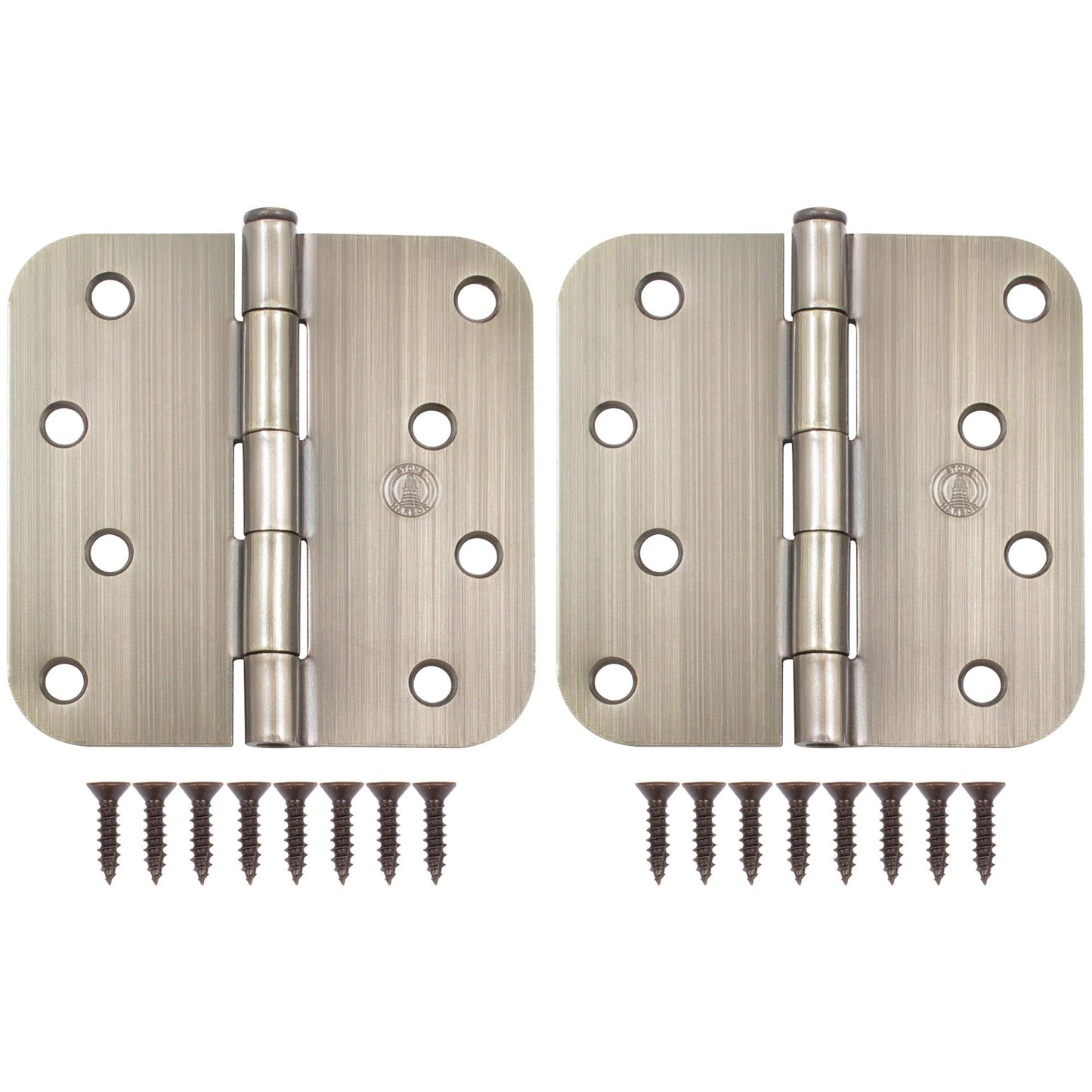 4" Door Hinges, 5/8" Radius Corner