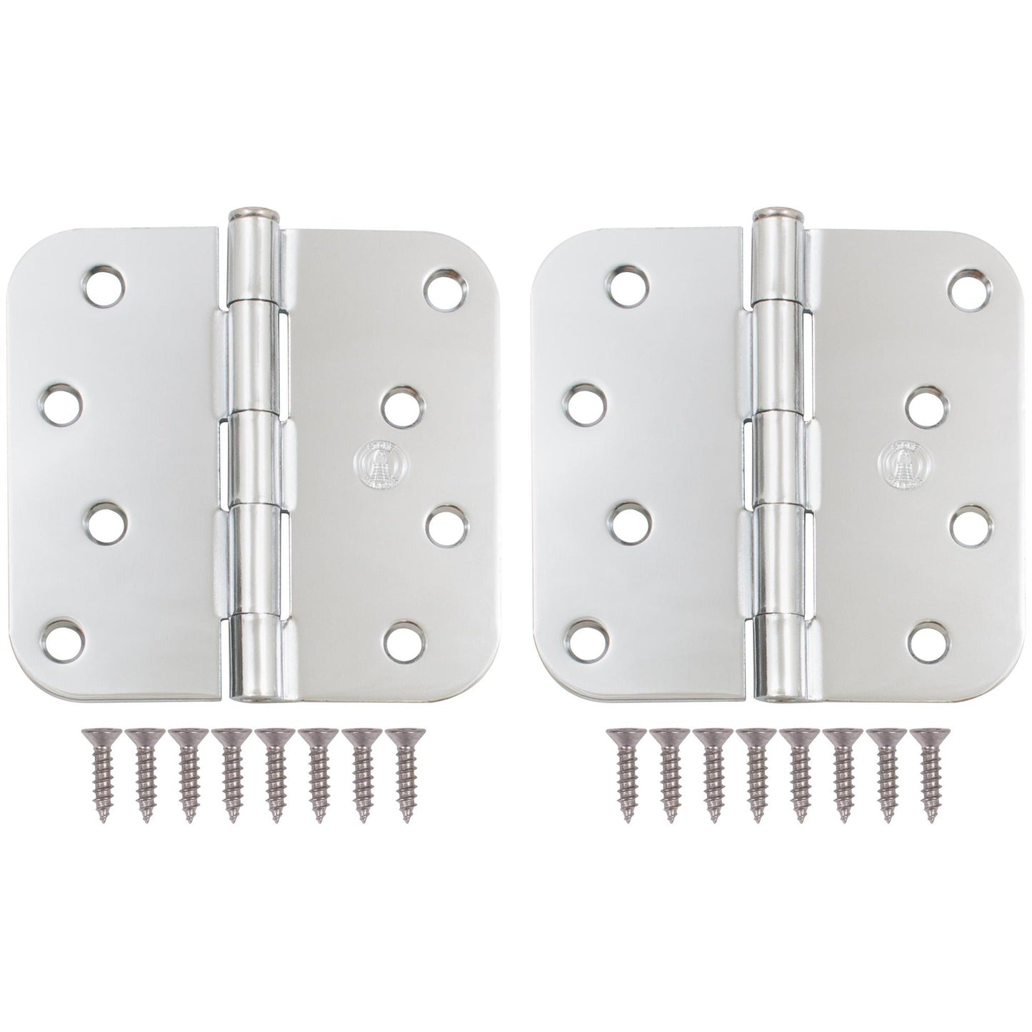 4" Door Hinges, 5/8" Radius Corner