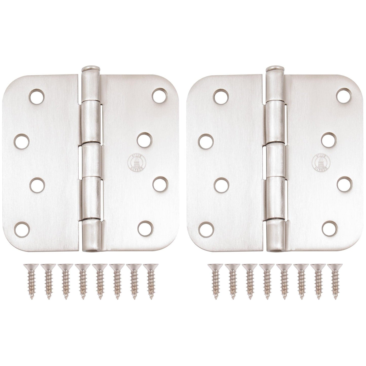 4" Door Hinges, 5/8" Radius Corner