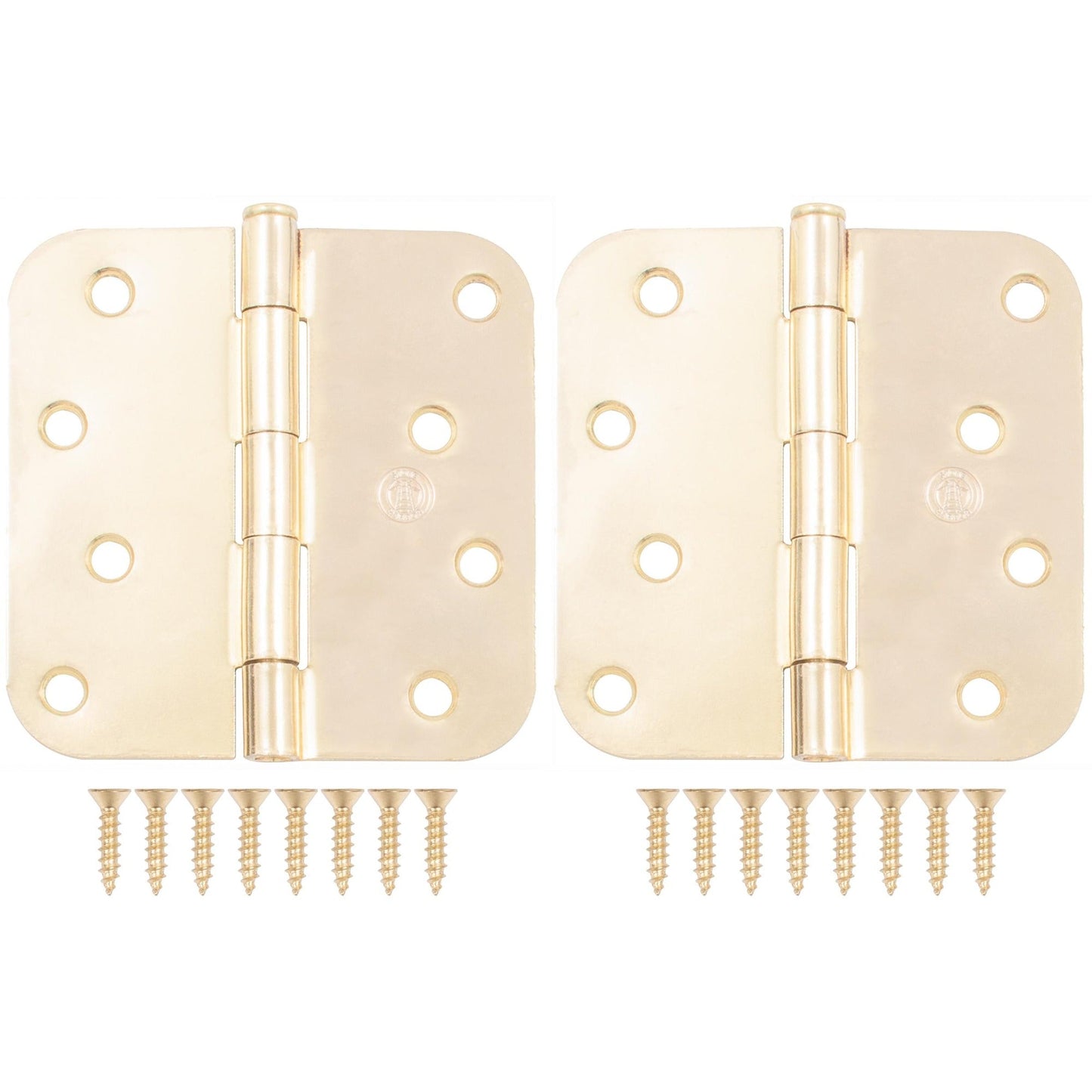 4" Door Hinges, 5/8" Radius Corner