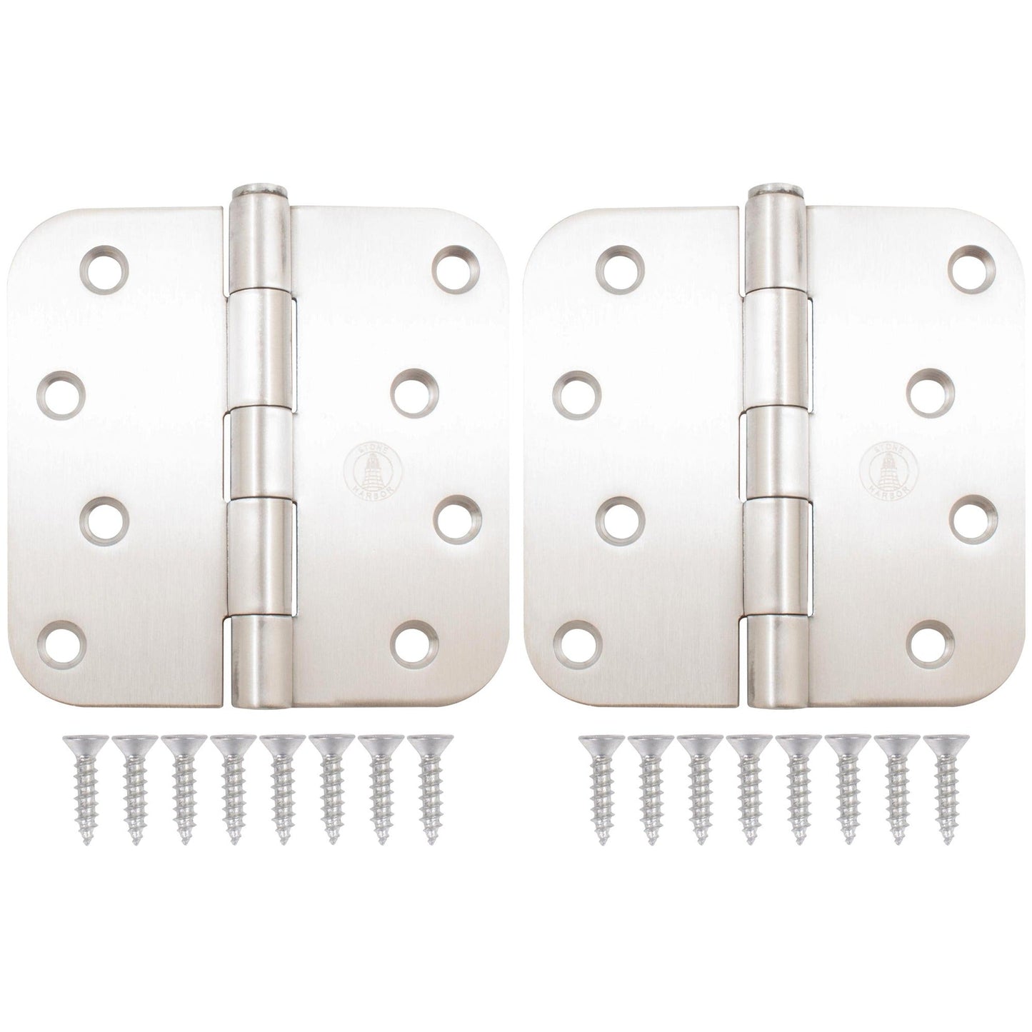 4" Door Hinges, 5/8" Radius Corner