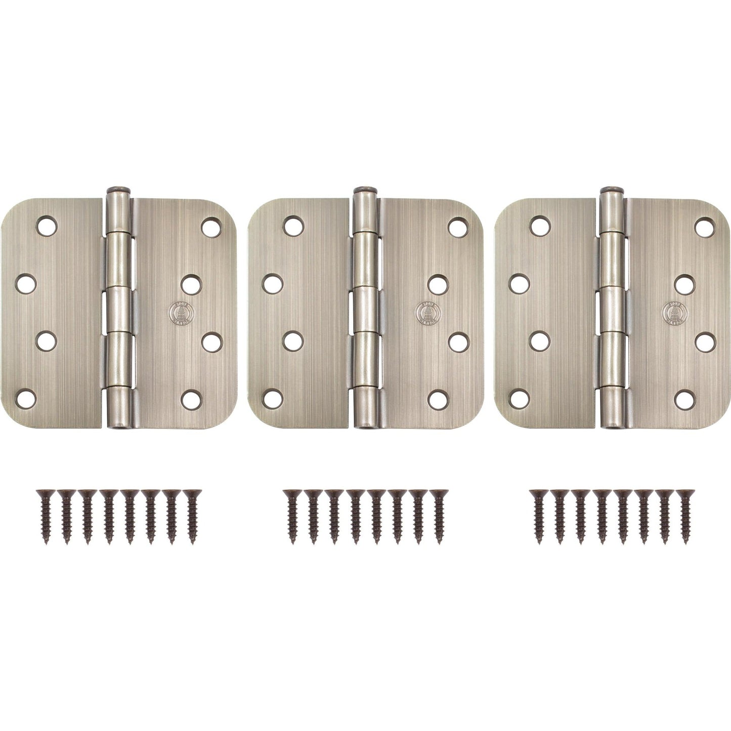 4" Door Hinges, 5/8" Radius Corner