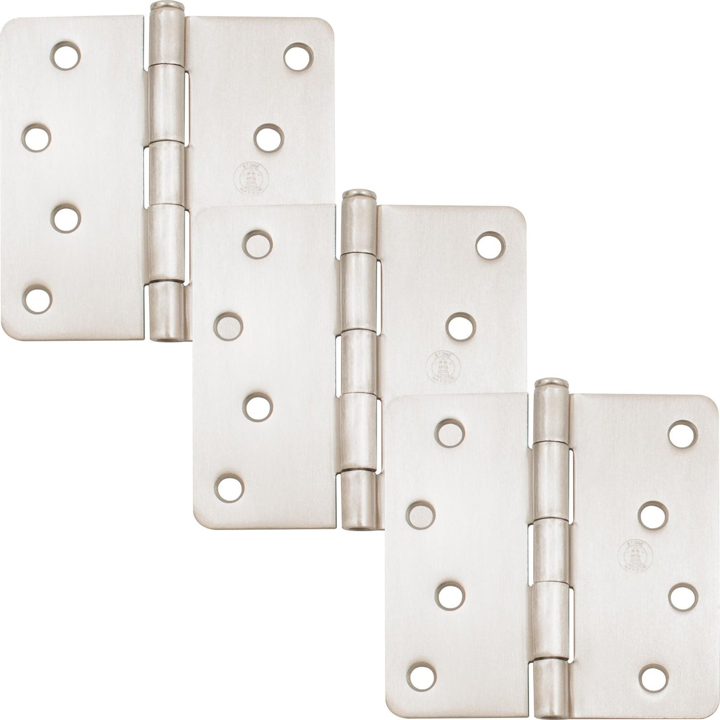 4" Door Hinges, 1/4" Radius Corner