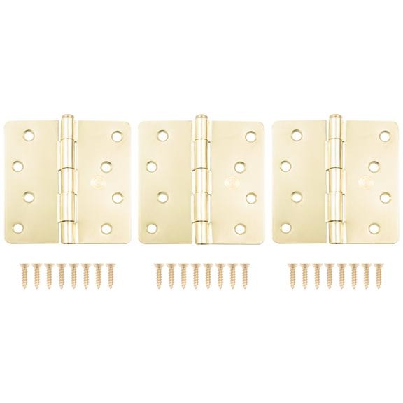 4" Door Hinges, 1/4" Radius Corner
