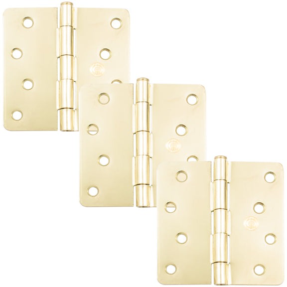 4" Door Hinges, 1/4" Radius Corner