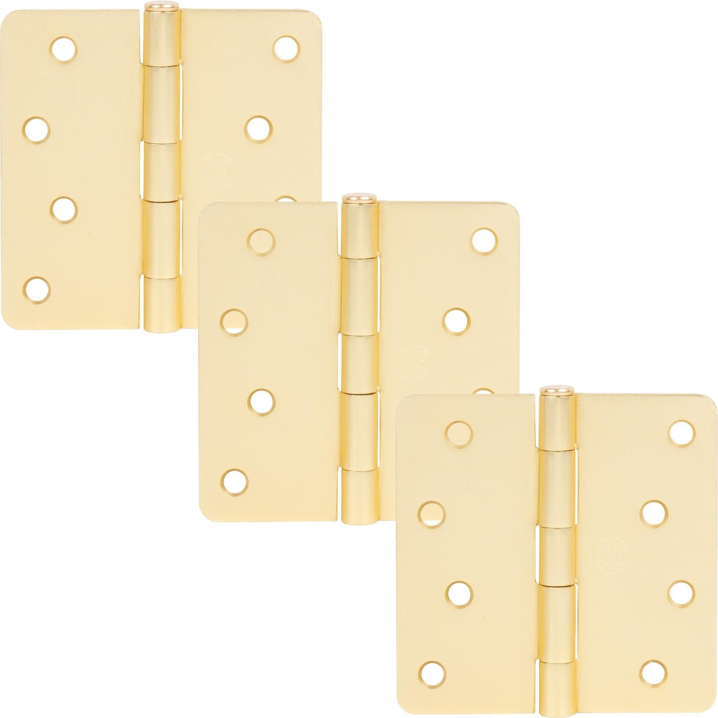 4" Door Hinges, 1/4" Radius Corner