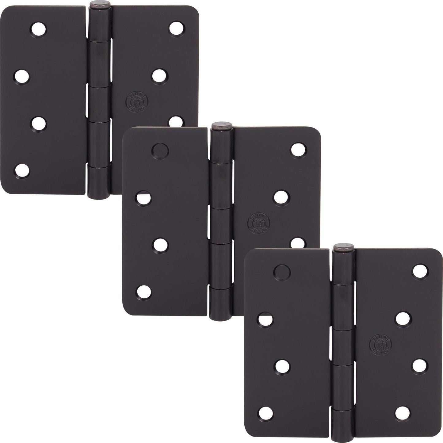 4" Door Hinges, 1/4" Radius Corner