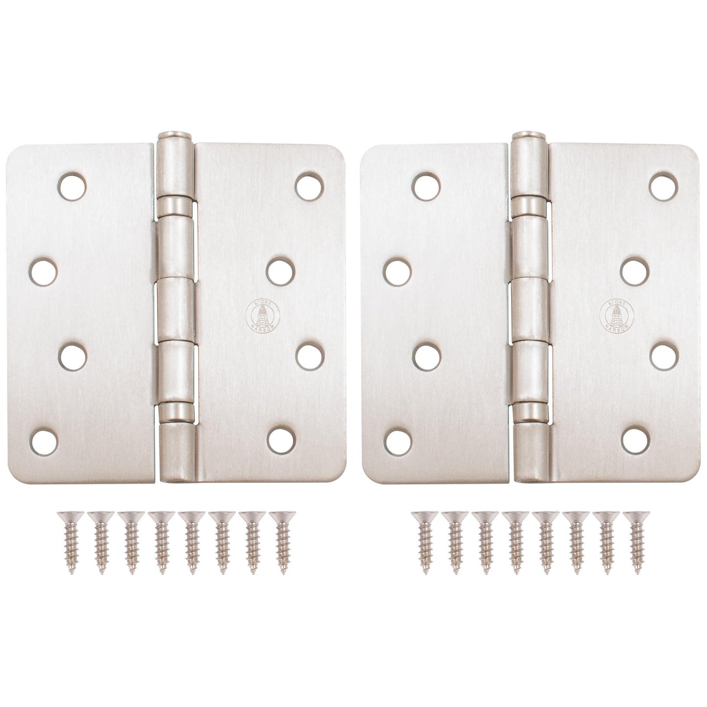 4" Door Hinges, 1/4" Radius Corner