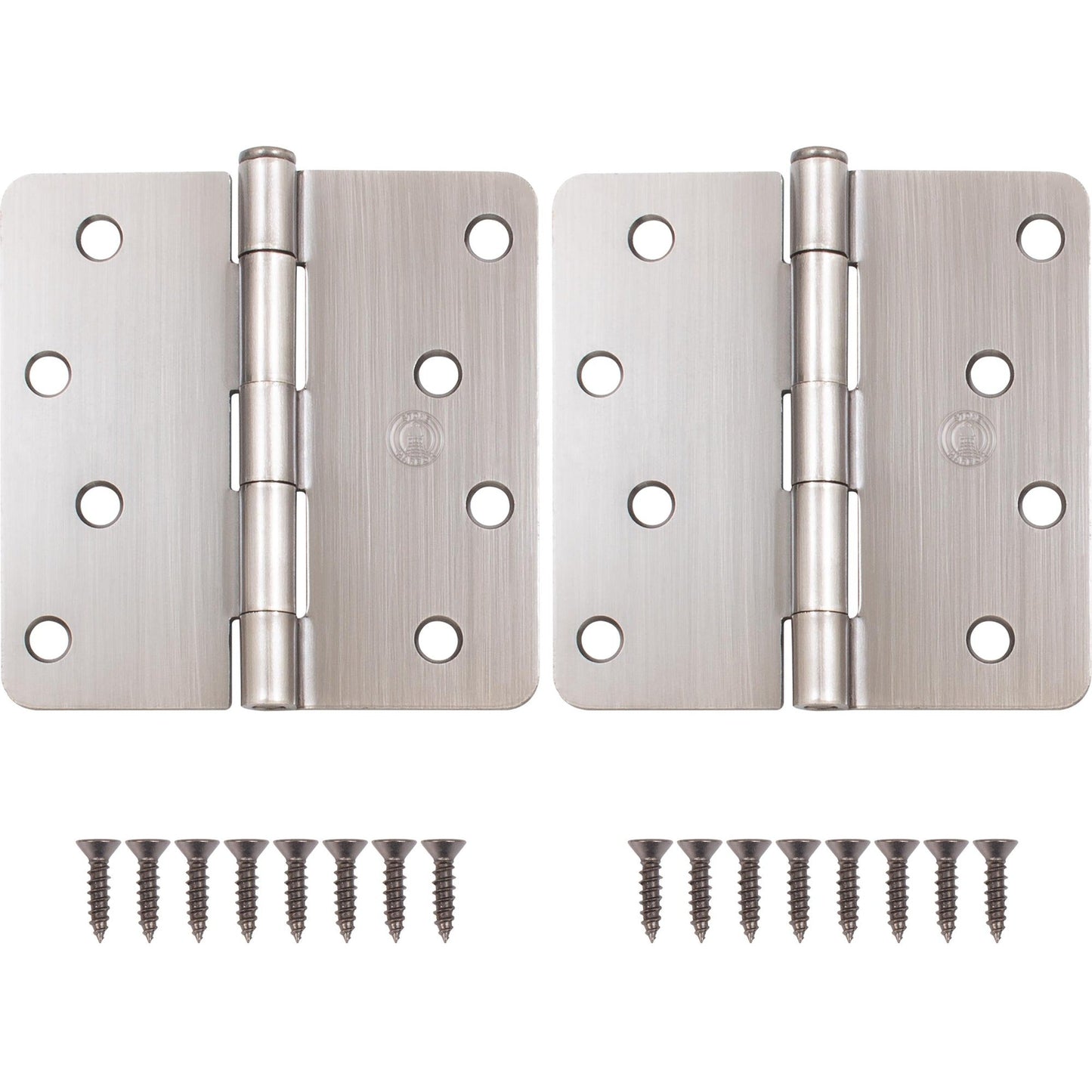 4" Door Hinges, 1/4" Radius Corner