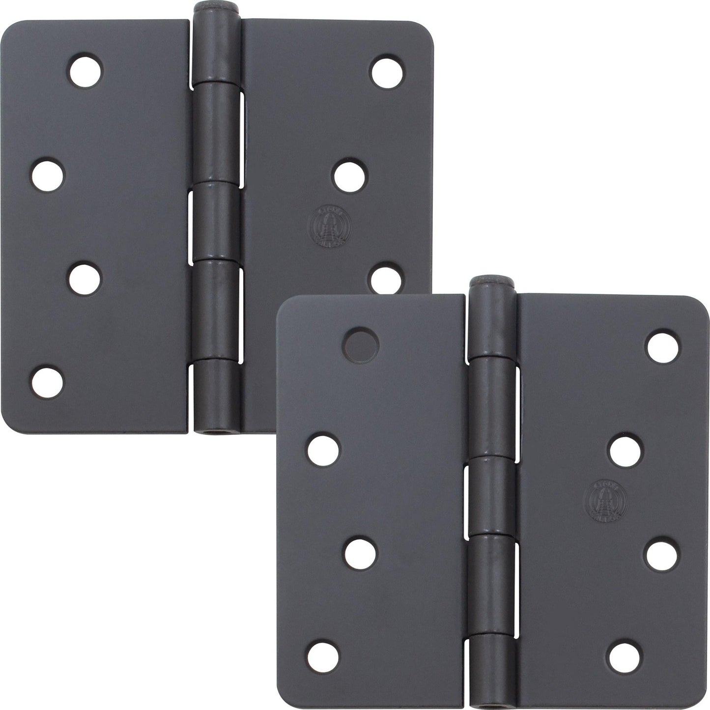 4" Door Hinges, 1/4" Radius Corner