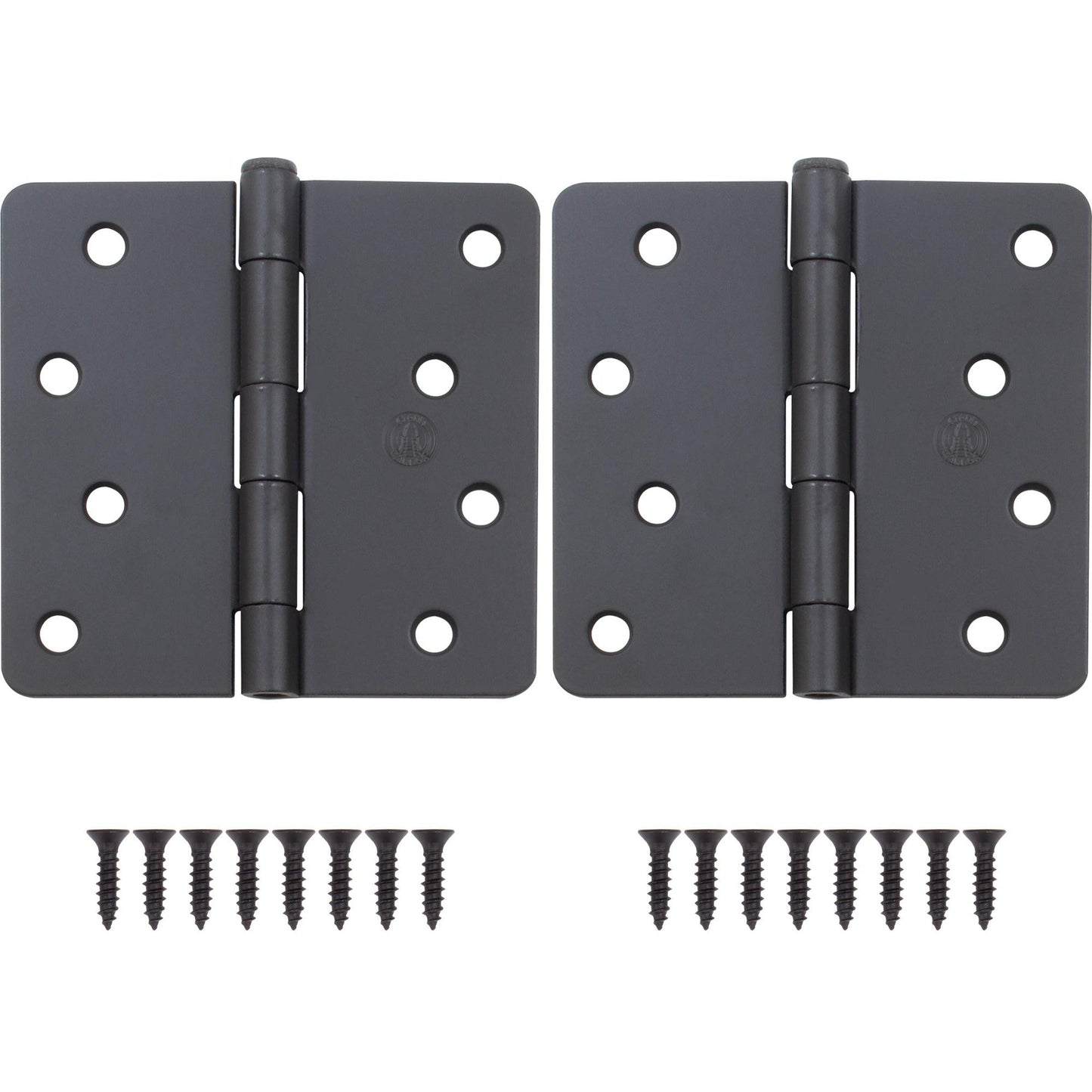 4" Door Hinges, 1/4" Radius Corner