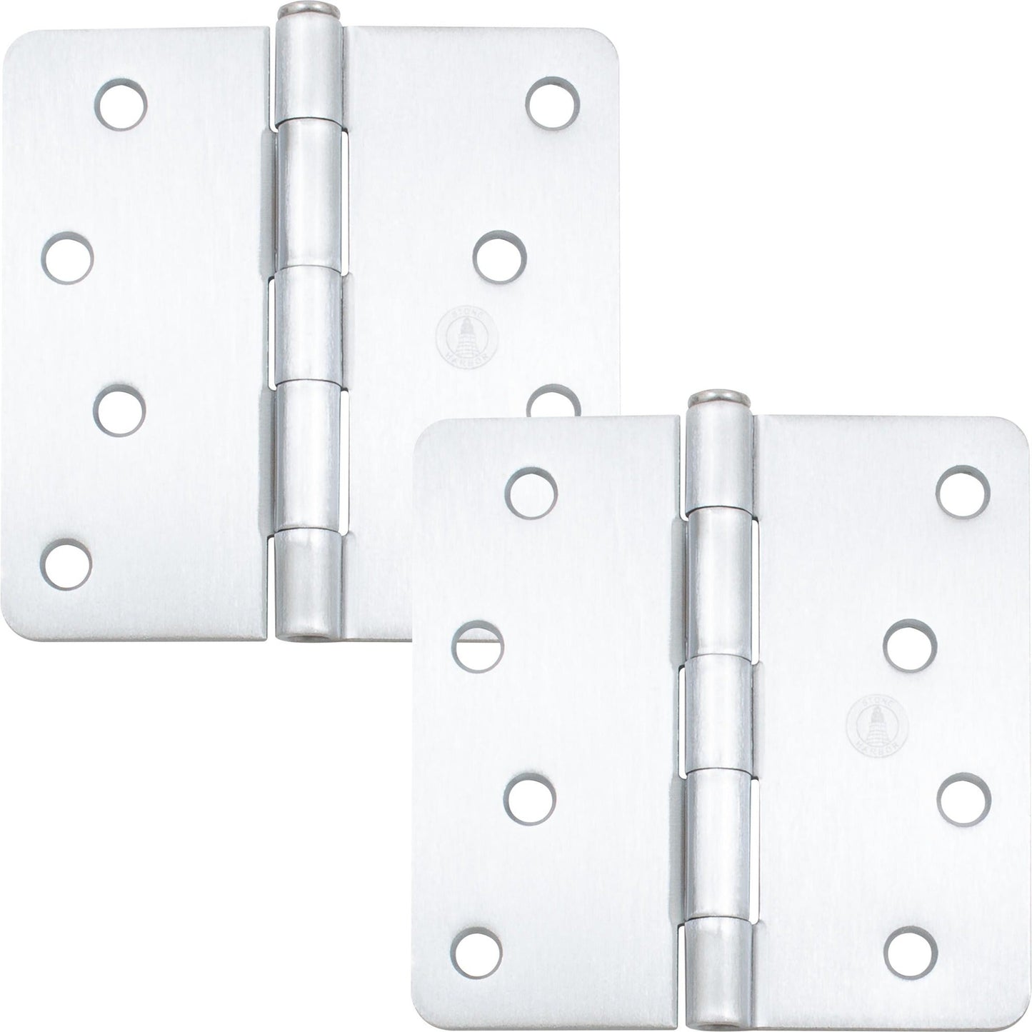 4" Door Hinges, 1/4" Radius Corner