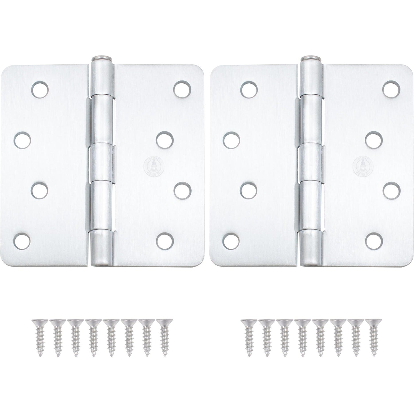 4" Door Hinges, 1/4" Radius Corner