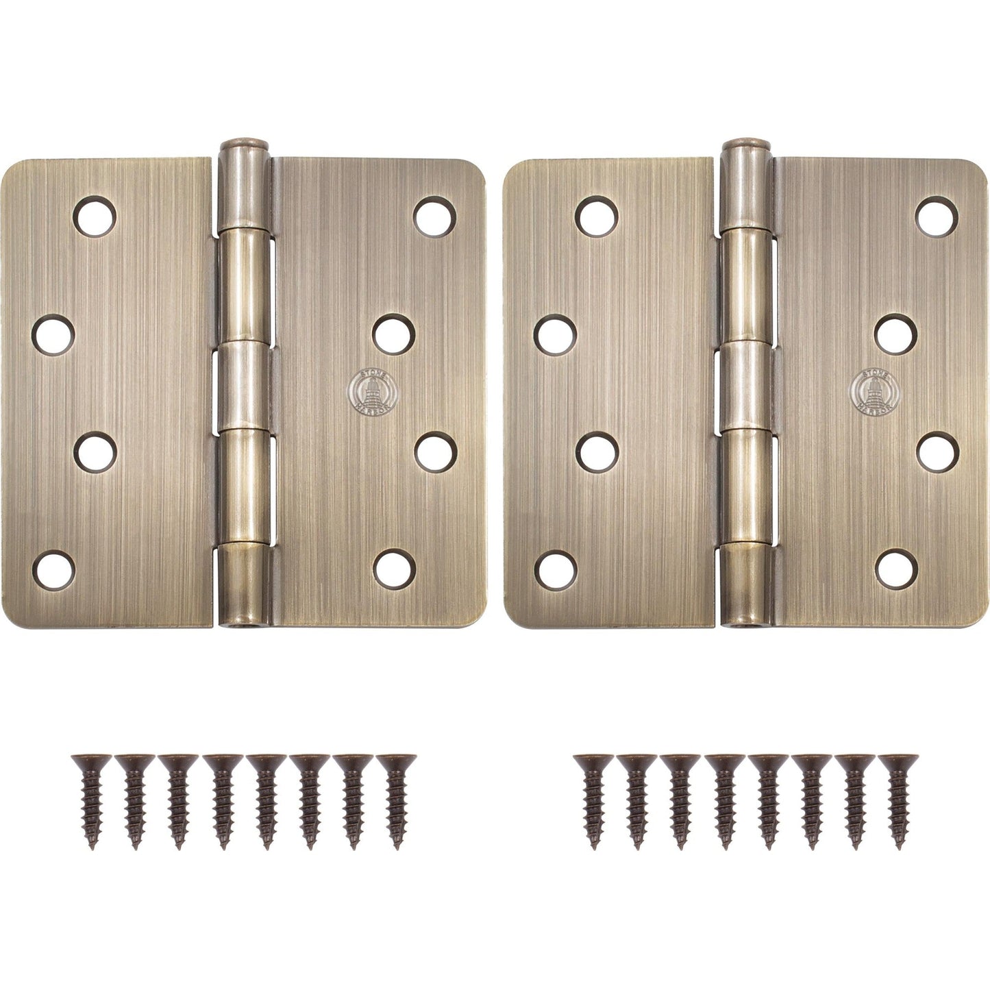 4" Door Hinges, 1/4" Radius Corner