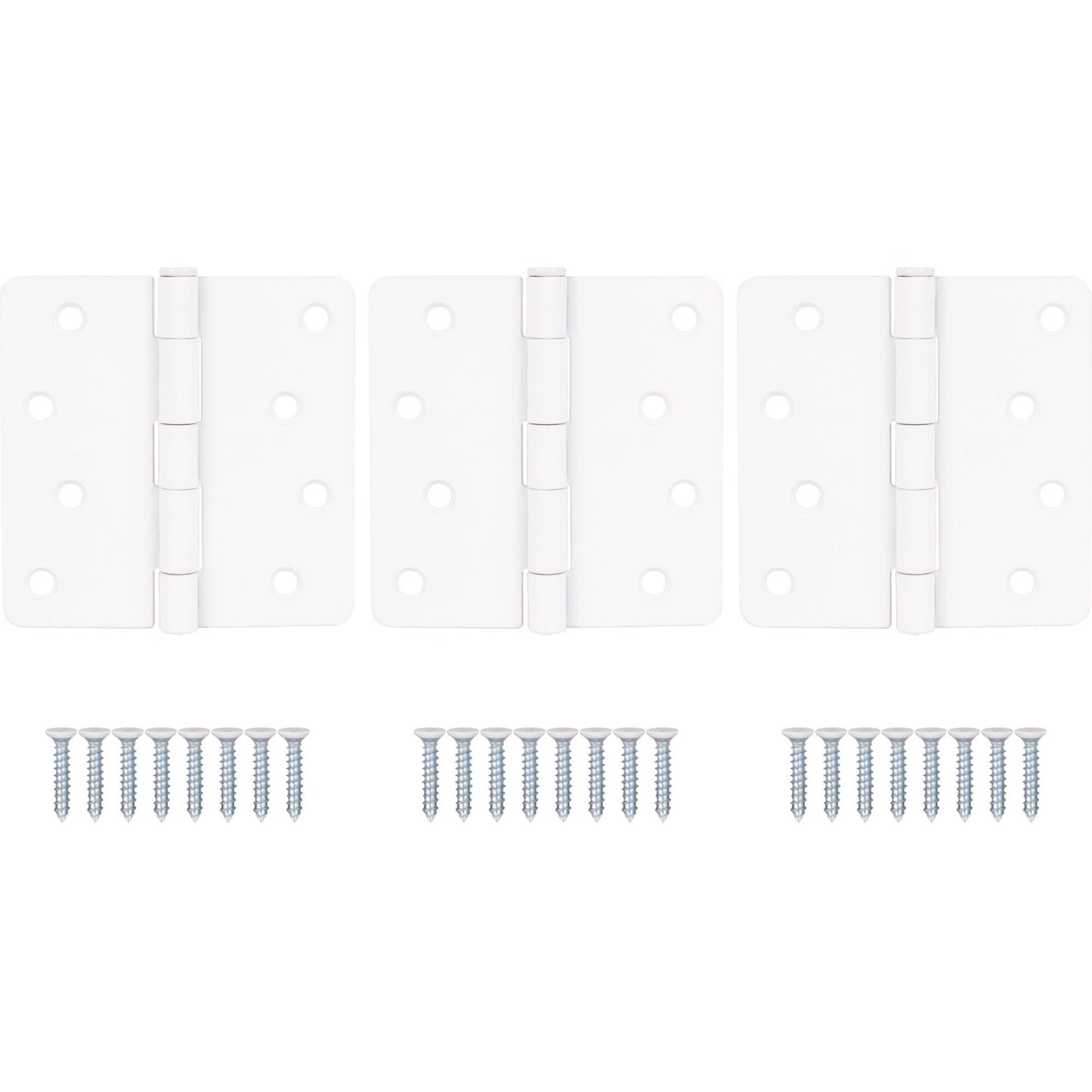 4" Door Hinges, 1/4" Radius Corner