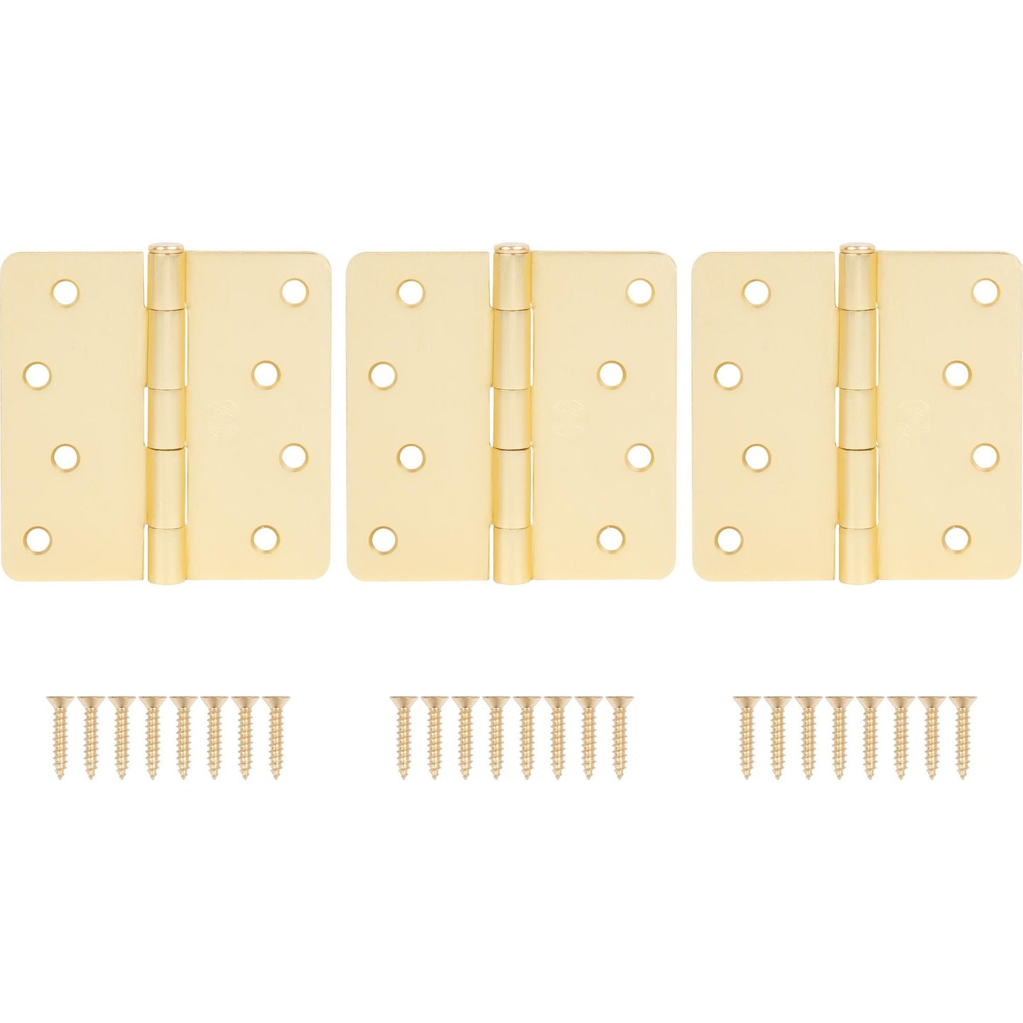 4" Door Hinges, 1/4" Radius Corner
