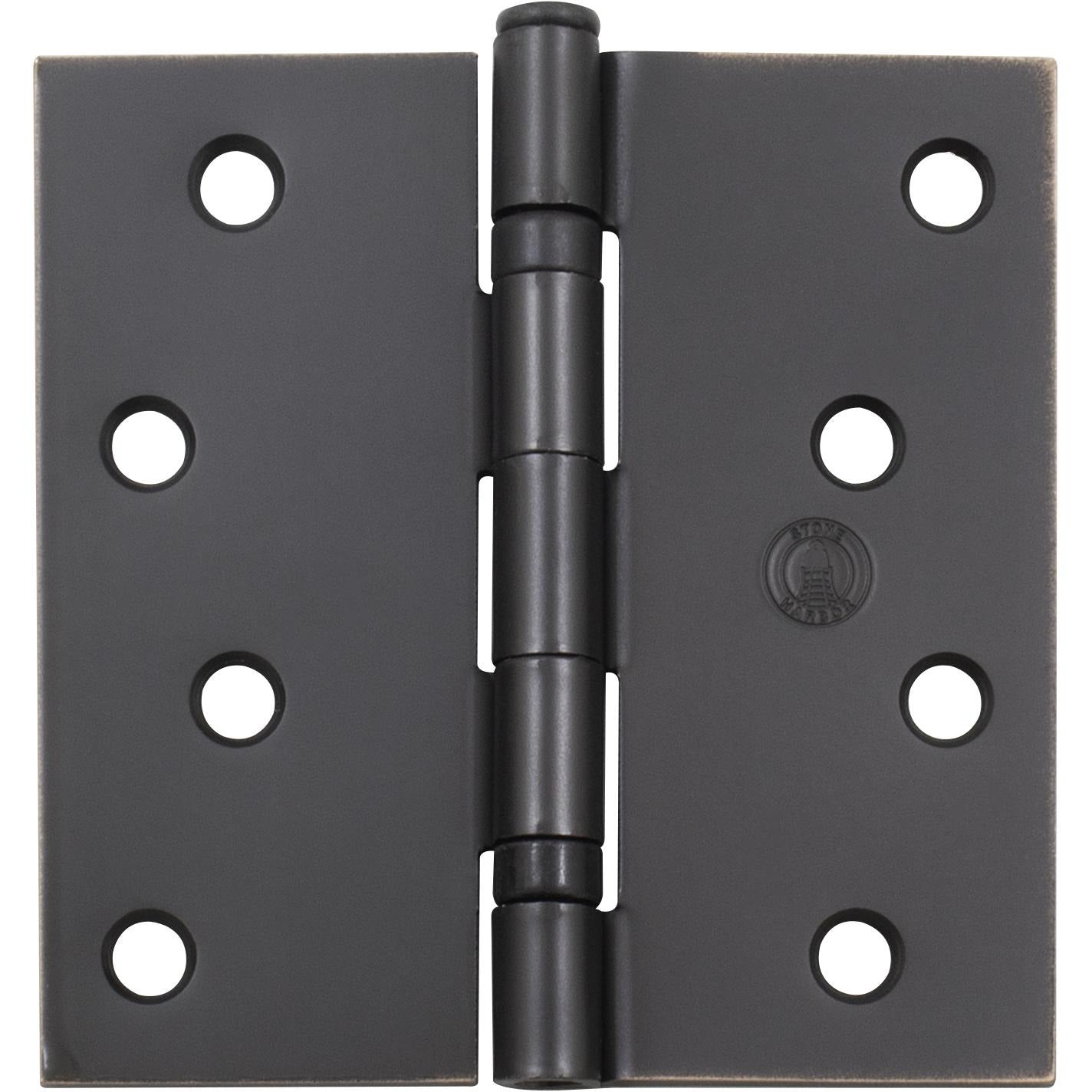 4" Ball-Bearing Door Hinges, Square Corner