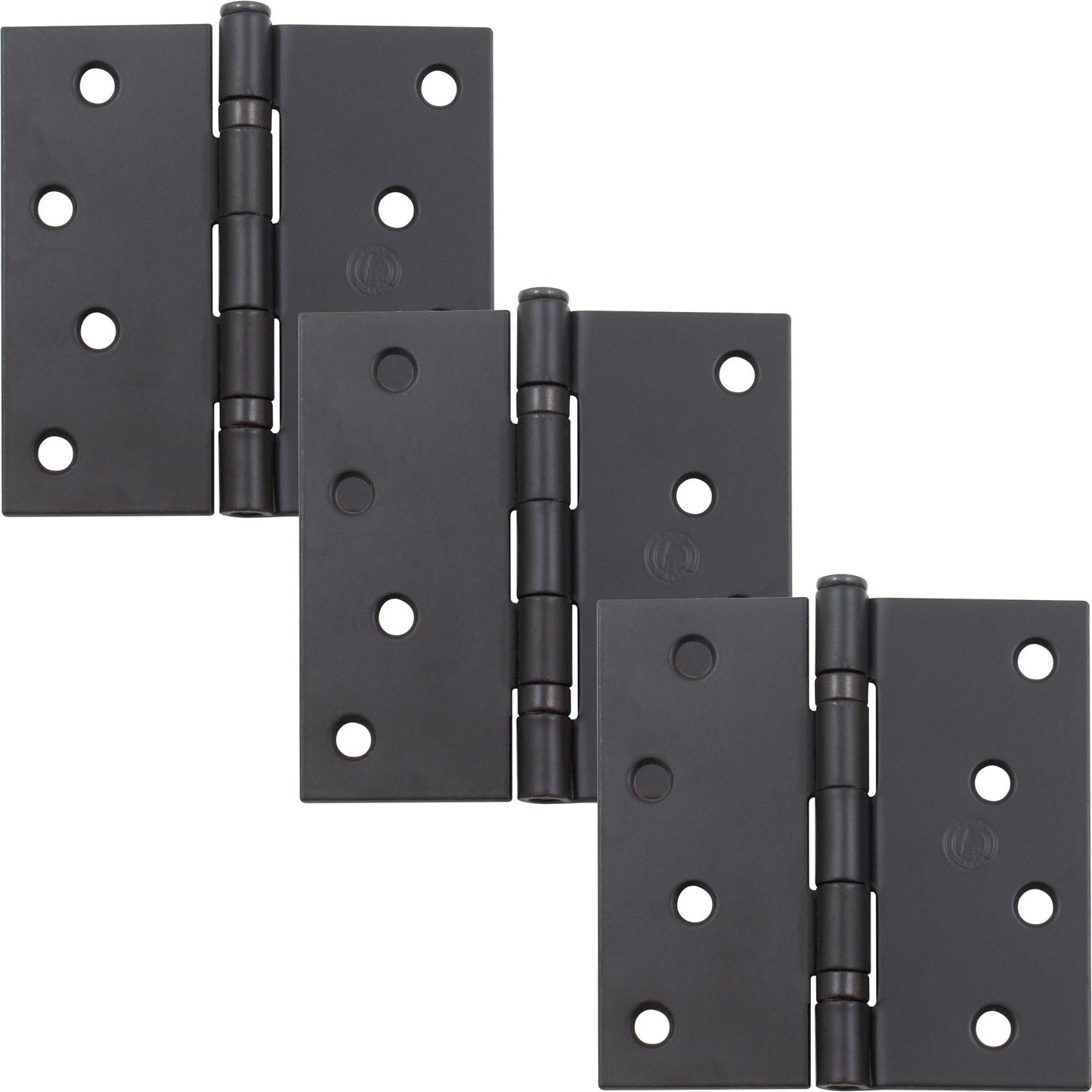 4" Ball-Bearing Door Hinges, Square Corner