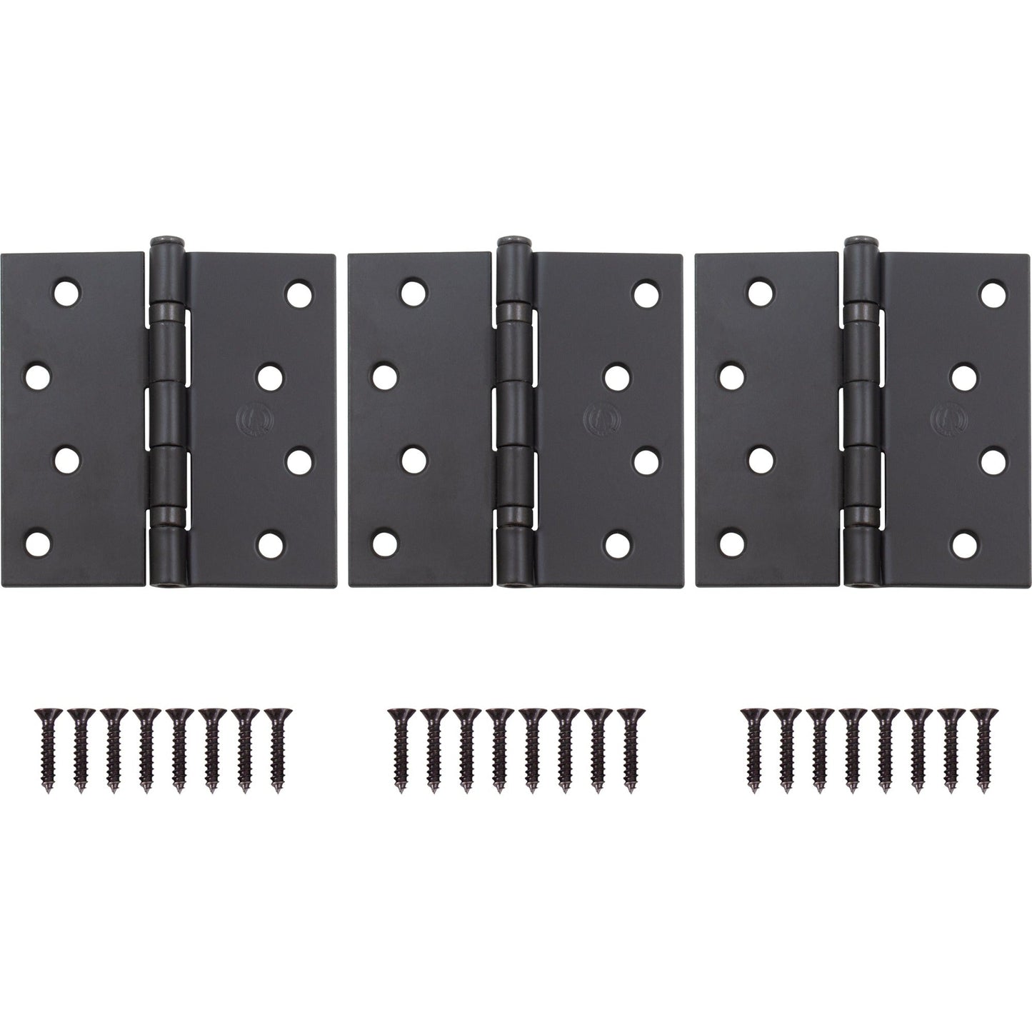 4" Ball-Bearing Door Hinges, Square Corner