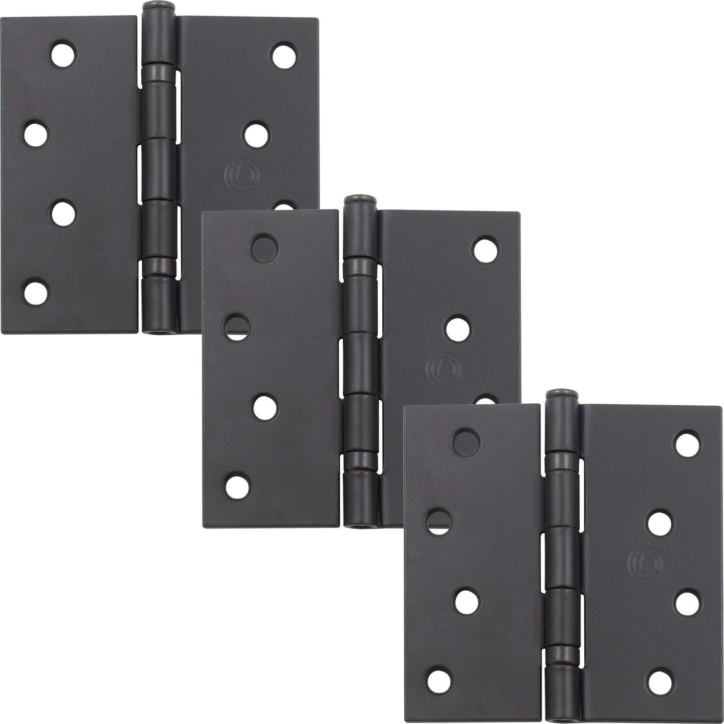4" Ball-Bearing Door Hinges, Square Corner