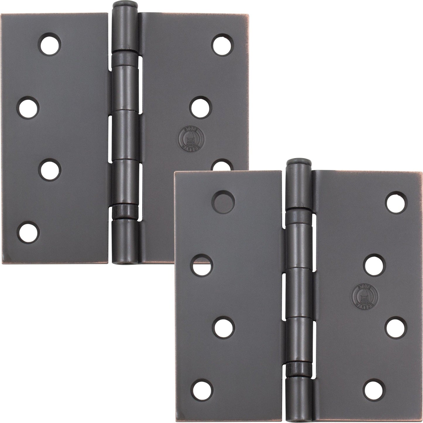 4" Ball-Bearing Door Hinges, Square Corner