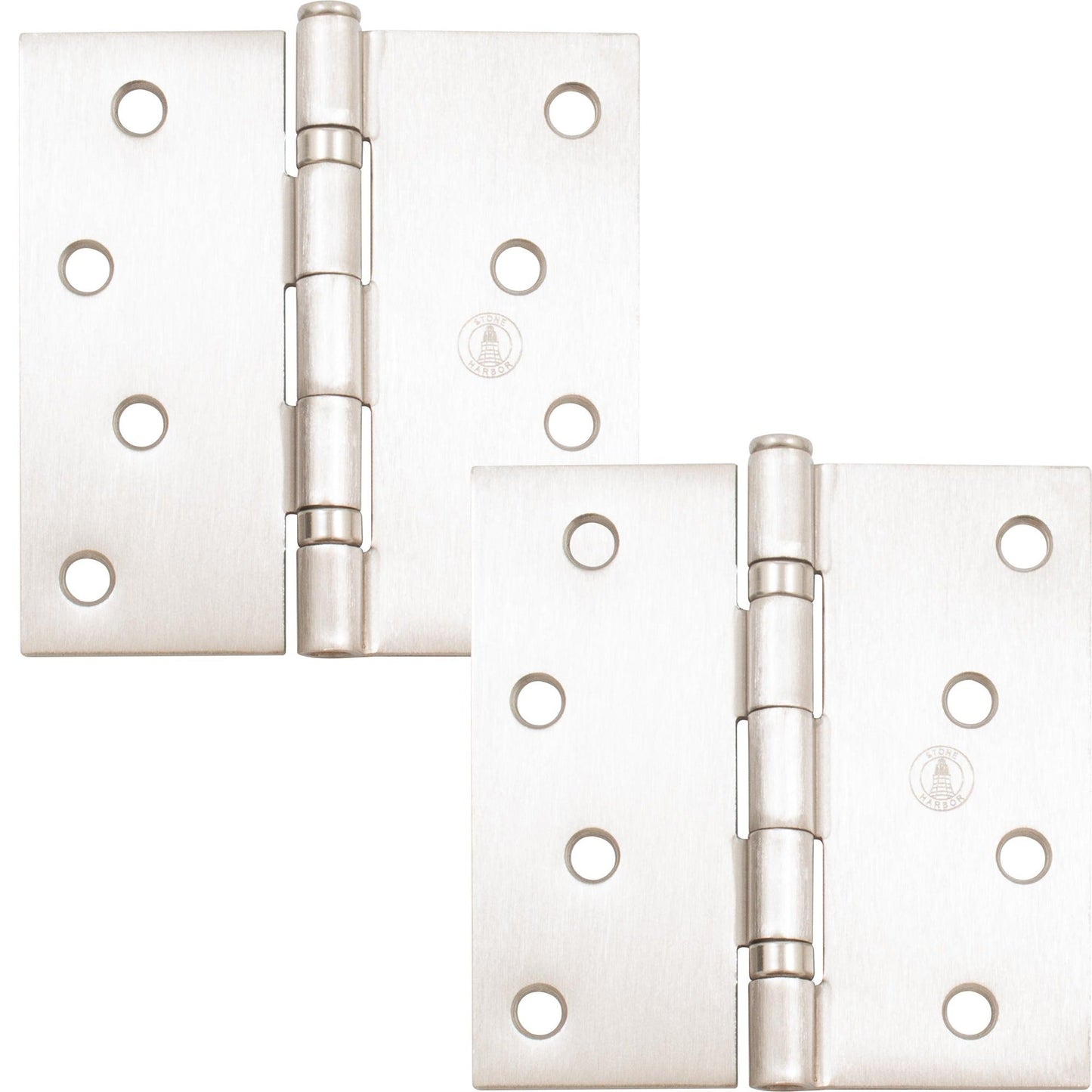4" Ball-Bearing Door Hinges, Square Corner