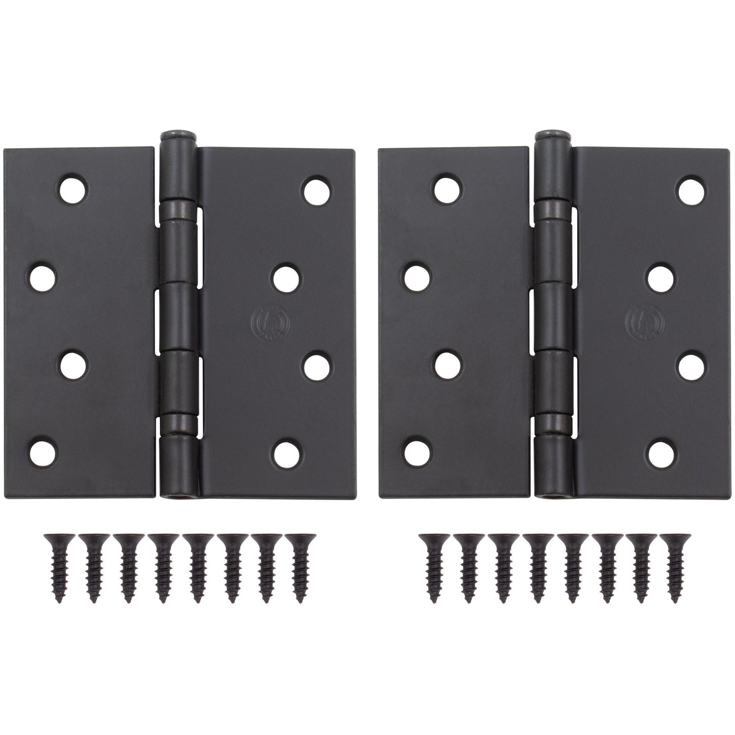 4" Ball-Bearing Door Hinges, Square Corner